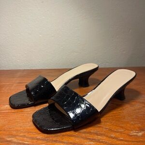 Black Kitten Heels Women’s 9